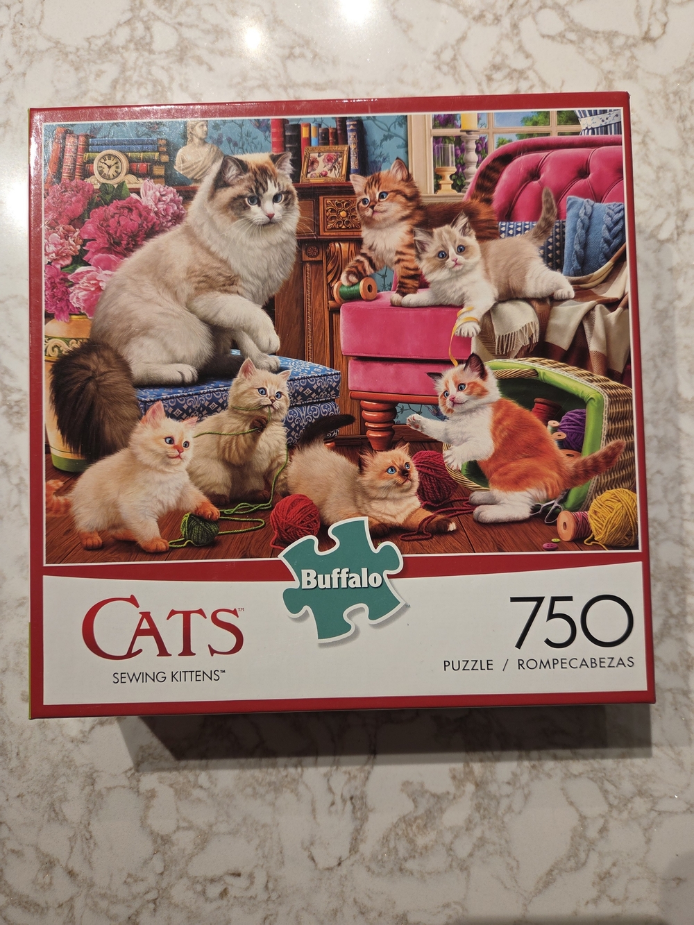 New Cats Sewing Kittens Jigsaw Puzzle 750 Pieces By Buffalo Games